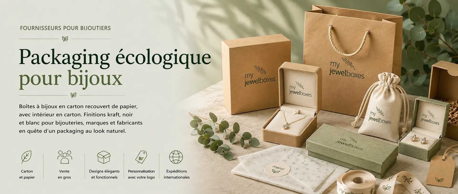 Boîtes à bijoux en carton recouvert de papier MyJewelBoxes